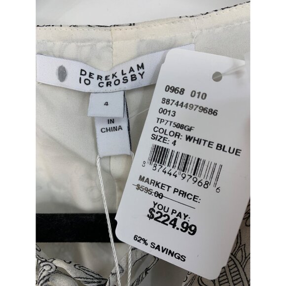 Derek Lam 10 Crosby Silk Floral Cutout Print Midi Dress Size 4 Dolman NWT $595 - Picture 3 of 9